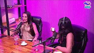 the little blonde naked in the studio orgasms