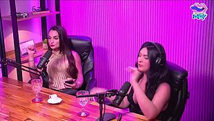 the little blonde naked in the studio orgasms