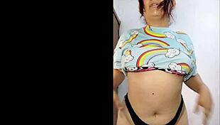 I love her sexy dance with big natural tits.