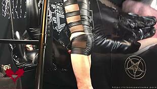 Gothic Mistress Fucked on Sex Swing