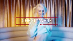 Christy white masturbates with seven toys.