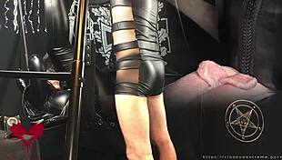 Gothic Mistress Fucked on Sex Swing