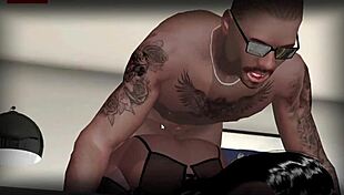 Black and rough: Damian and Coco's hardcore anal