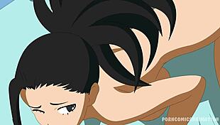 My Hero Academia Parody: Momo's Rough Sex With Big Cock