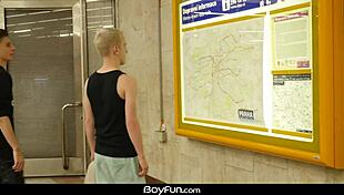 BoyFun - Jerome James and Russian Twink Taylor Blaze Go Bareback Hard!