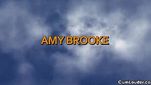 Wild and deep Amy Brooke's riding in cowgirl position