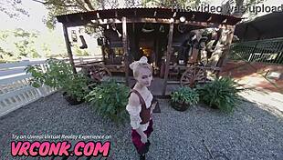 vr conk wild west sex with skinny waitress