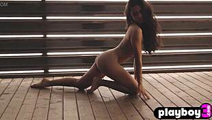Fatima Kojima, voluptuous Latina beauty, strikes the pose with seductive lingerie