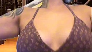 i got wet at the gym and rushed to dry my pussy and tits