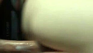 hot blonde in doggystyle, bent over for big monster cock