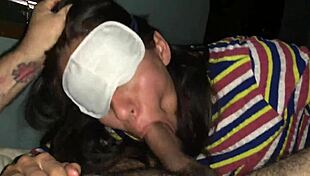 The argentinian Petera's POV experience of a blindfold blowjob