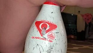 German Milf Squirts Intensely After Extreme Bowling Pin Insertion With Vibrator