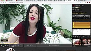 big tits bustymilena cam shows huge cleavage