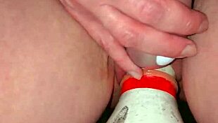 German Milf Squirts Intensely After Extreme Bowling Pin Insertion With Vibrator