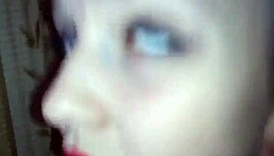 Just a cute Russian teen, submissive and eager, working a cock in homemade POV style