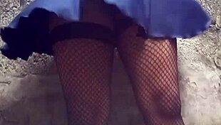 mi falda bien rico en publico