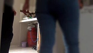 In the kitchen she gets hot and likes me to fuck her standing up