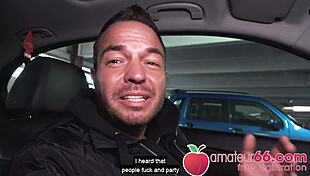 Fuck date at parking lot.