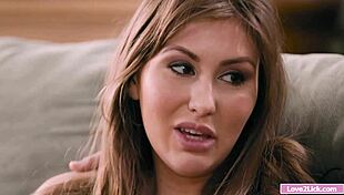 Blonde MILF Savors Her Stepdaughter’s Tight Curves