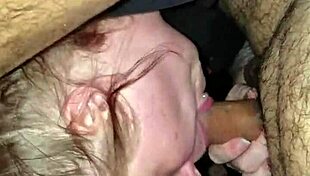 Boldly, the coworker's girlfriend sucks me off in a cheating blowjob at work. Her friend watches intently