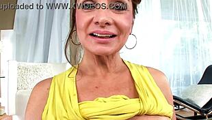 Rebecca Bardoux sucks huge cock and gets facial!