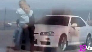 Exhibicionist sasha gets face fucked naked bent over blonde cum pickup cowgirl cum on tits blowjob curly