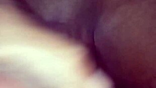 Black guy cums on belly