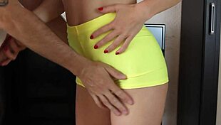 hey, amateur milf gets her pussy licked then doggystyle fucked with monster cock, cum on hair and face