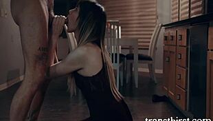 Ts Stepsis Fucked In The Kitchen For Favors, Chris Damned And Kate Zoha Getting Wild