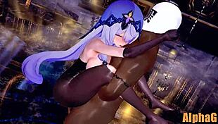 Black swan hentai contrasts dark desires with elegant anime style.