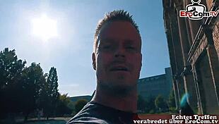 Arranged date makes it to public ejaculation with a German Latina teen in town