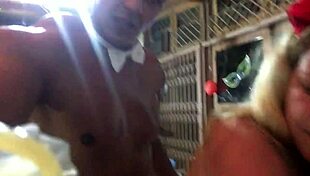 tattooed carioca fucks melissa's pussy at carnival in front of everyone