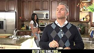 Hot Black Step Daughter Ashley Pink from Out of the Family HD