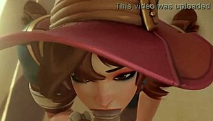 Intriguing 3D edit featuring Kiriko in a unique scene