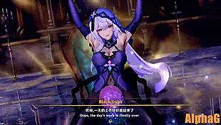 Black swan hentai contrasts dark desires with elegant anime style.