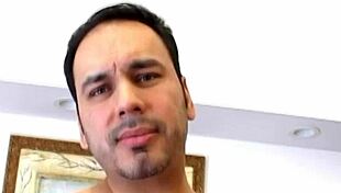 Blonde and exotic babe performers in a licking scene