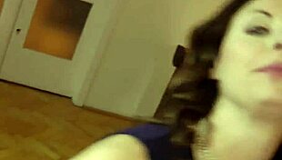 teen in stockings performs oral on older man