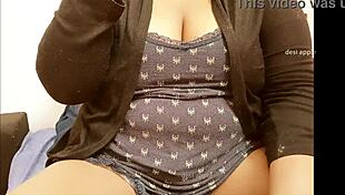 big tits latina plays with her sexy boobs intensely