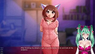 voice actor magicalmysticva plays my hero academia hentai porn game stream