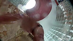 Christy Mack Showers with Big Tits