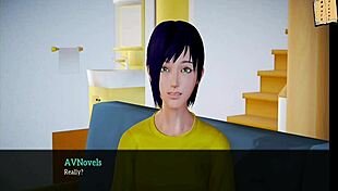 Redhead Teen's Small Tits in Cartoon