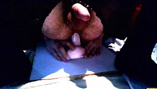 Can you believe this sissy whore riding that thick dildo so eagerly?