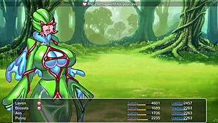 Cartoon Hentai: Insect fertilization in latex dungeon