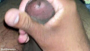 Intense Close Cumshot on Indian Guy's Hard Cock