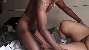 Hey, watch me buss that fat ebony ass in missionary with socks and feet fetish 😈