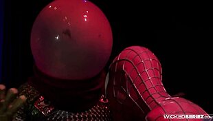 dani daniels stars in spiderman parody scene