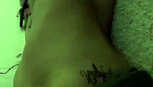 Bobbi Jo88 intensely massages her skinny ebony body with shaved pussy