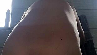 Wow, that huge anal dildo is fucking my ass!!