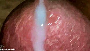 Intense Close Cumshot on Indian Guy's Hard Cock