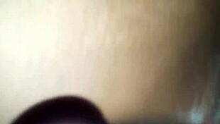 My ebony wife handles my big cock with interracial blowjob skills